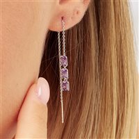 Boucle d'oreilles unique Brosway Femme FANCY MAGIC PURPLE in Argent Ametista FMP23 - FMP23